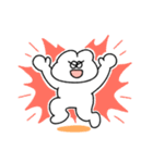 表情豊かな無気力動物（うさぎ）（個別スタンプ：11）