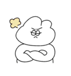 表情豊かな無気力動物（うさぎ）（個別スタンプ：27）