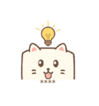 豆腐猫 - 自由に書いてスタンプ（個別スタンプ：22）