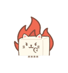 豆腐猫 - 自由に書いてスタンプ（個別スタンプ：24）