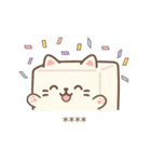 豆腐猫 - 自由に書いてスタンプ（個別スタンプ：38）