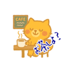 クレヨン どうぶつ ヘタ かわいい (小)（個別スタンプ：1）