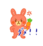 クレヨン どうぶつ ヘタ かわいい (小)（個別スタンプ：21）