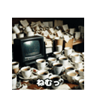 表情たっぷり古いデスクトップパソコン（個別スタンプ：35）