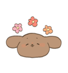 茶色い犬と白い犬のスタンプ（個別スタンプ：30）