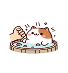 お風呂猫 恋してる,（個別スタンプ：4）