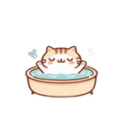お風呂猫 恋してる,（個別スタンプ：28）