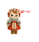 おしゃれなねこさん♡ふんわり挨拶（個別スタンプ：28）