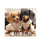 ミニチュアダックスAI3D（個別スタンプ：36）
