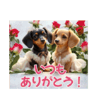 ミニチュアダックスAI3D（個別スタンプ：39）