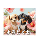 ミニチュアダックスAI3D（個別スタンプ：40）