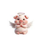 天使ピンクブタ お金がない（個別スタンプ：31）