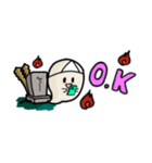 昔お化けくん (修正版（個別スタンプ：9）
