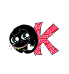 黒猫好きさんのベーシックスタンプ（個別スタンプ：5）