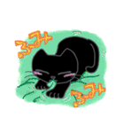 黒猫好きさんのベーシックスタンプ（個別スタンプ：37）
