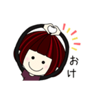 【再販】Happy Girlの年末年始（個別スタンプ：2）