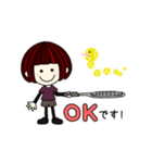 【再販】Happy Girlの年末年始（個別スタンプ：3）