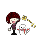 【再販】Happy Girlの年末年始（個別スタンプ：4）