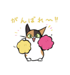 猫のあおいさん（三毛猫 Ver.）（個別スタンプ：27）