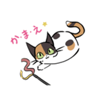 猫のあおいさん（三毛猫 Ver.）（個別スタンプ：37）
