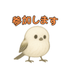日常会話！シマエナガのゆるふわ可愛い♥（個別スタンプ：37）