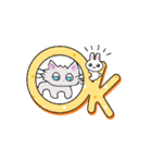 猫とヒヨコのスタンプ（個別スタンプ：3）