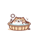 お風呂猫 本気だよ,（個別スタンプ：1）