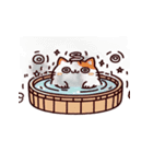 お風呂猫 本気だよ,（個別スタンプ：9）