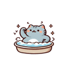 お風呂猫 本気だよ,（個別スタンプ：32）