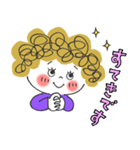 ポジティブ✳︎アフロちゃん（個別スタンプ：4）