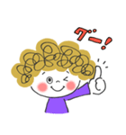 ポジティブ✳︎アフロちゃん（個別スタンプ：8）