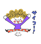 ポジティブ✳︎アフロちゃん（個別スタンプ：9）