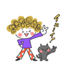 ポジティブ✳︎アフロちゃん（個別スタンプ：10）
