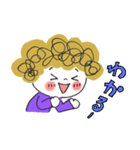 ポジティブ✳︎アフロちゃん（個別スタンプ：21）