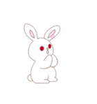 応援し隊 うさぎは幸せを祈ります（個別スタンプ：1）