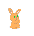 応援し隊 うさぎは幸せを祈ります（個別スタンプ：3）