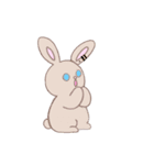 応援し隊 うさぎは幸せを祈ります（個別スタンプ：4）
