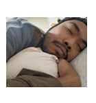 かわいい男2025とベッド（個別スタンプ：15）