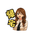 代表取乱役ももちゃん3（個別スタンプ：28）