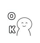 いつでもつかえる白いやつ（個別スタンプ：4）