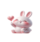 ピンクうさぎ 愛してるよ愛してるよ（個別スタンプ：3）
