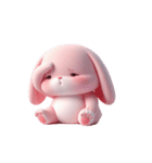 ピンクうさぎ 愛してるよ愛してるよ（個別スタンプ：7）