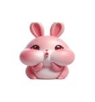 ピンクうさぎ 愛してるよ愛してるよ（個別スタンプ：8）