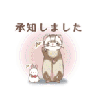 みんなのゆるっとフェレットスタンプ（個別スタンプ：24）
