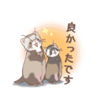みんなのゆるっとフェレットスタンプ（個別スタンプ：27）