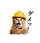動く！リアル猫の現場仕事（個別スタンプ：16）