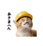 動く！リアル猫の現場仕事（個別スタンプ：17）