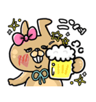 おでぶんうさもか④【躁鬱+情緒不安定...】（個別スタンプ：11）