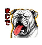 ぶるどっぐの叫び【敬語・日常挨拶】（個別スタンプ：35）