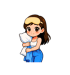 私の小さな彼女（言葉がない）-日常使い 2（個別スタンプ：3）